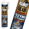 A close-up view of a tube of Bostik Mamut Glue, with a smaller inset image of the same product. Podgląd zdjęcia produktu