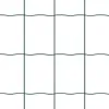 A close-up view of a green wire fence. Voir les images du produit