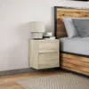 Wand-Nachttisch mit LED-Leuchten Sonoma-Eiche Produktbild-Vorschau 4