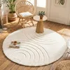 Volero - Hochflor Teppich Rund - Carvy Arches Creme - Ø 100 Produktbild-Vorschau 1