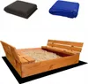 Ladanas® Sandkasten XL-Sandkiste aus Holz-140 x140cm. Produktbild-Vorschau 1