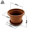 BigDean 8 Stück Blumentopf mit Untersetzer rund ø 25 cm Produktbild-Vorschau 3