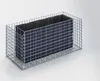 A rectangular gabion planter box with a dark inner liner, shown on a plain background. Náhled obrázku produktu