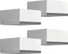 Four identical furniture feet are arranged in a staggered pattern against a white background. Produktbild-Vorschau