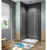 AICA Eckeinstieg 90x195cm Pendeltür mit Seitenwand 90cm 6mm Produktbild-Vorschau 4
