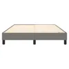 Cadre de lit sans matelas gris foncé 140x190 cm Tissu Voir les images du produit 4