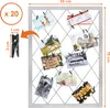 Fotohalter GITTER mit flexibler Gummileine und 20 Klammern Produktbild-Vorschau 2