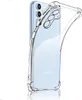 A clear protective phone case is shown on a white background, highlighting its design and fit for a Samsung Galaxy A23. Produktbild-Vorschau
