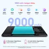 A smartphone with a large battery capacity highlighted, along with feature icons and text. Produktbild-Vorschau