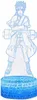 A 3D LED lamp featuring a character from Naruto, Minato Namikaze, standing on a cracked blue base. Produktbild-Vorschau