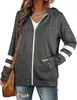 ASKSA Damen Kapuzenpullover Sweatjacke Kordelzug Full Zip Produktbild-Vorschau 1