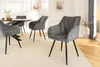 riess-ambiente Drehbarer Retro Stuhl AVIGNON grau Chenille Produktbild-Vorschau 8