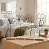 Blumen Deko Aufsteller 4er Set Metall Schwarz MDF Produktbild-Vorschau 5