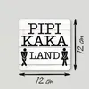 Alu Dibond WC Türschild Pipi Kaka Land 12x12cm Toilette Produktbild-Vorschau 2