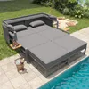 Gartenlounge-Set für 2-4 Personen - Sonnenliegen mit Produktbild-Vorschau 2