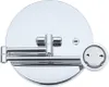 A close-up, studio shot of a chrome-plated cosmetic mirror with an adjustable arm. Produktbild-Vorschau