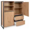 Calicosy - Credenza alta a 2 ante e 3 cassetti L120 cm - Anteprima dell’immagine prodotto 9