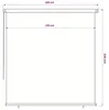 Roleta zewnętrzna vidaXL 220 x 230 cm, brązowa, HDPE Podgląd zdjęcia produktu 5