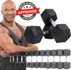 Miweba Sports Hexagon Kurzhantel 2er Set HGH100 | Gusseisen Produktbild-Vorschau 1