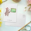 Mr. & Mrs. Panda Postkarte Deutschlehrerin Herz - Weiß - Produktbild-Vorschau 3