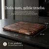 Deleca Duża Deska do Krojenia z Orzecha Włoskiego - Deska Podgląd zdjęcia produktu 2