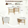 COSTWAY Składany stół jadalny, stół kuchenny dla 6-8 osób, Podgląd zdjęcia produktu 3