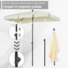 Outsunny Parasol de jardin Parasol droit rectangulaire Voir les images du produit 6