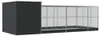 vidaXL Voliere mit Erweiterung Silbern 704x303x216 cm Stahl Produktbild-Vorschau 4