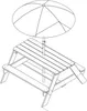 AXI Nick Table de pique-nique pour enfants en bois | Table Voir les images du produit 11