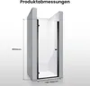 SONNI 80x195cm Dusche Nischentür,  6mm Sicherheitsglas, Produktbild-Vorschau 7