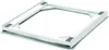 A white appliance stand for a washing machine or dryer. Voir les images du produit