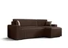 Ecksofa Alvito BIS, Farbe: Schokoladenbraun. Material: Produktbild-Vorschau 2