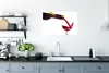 MuchoWow® Poster Rotwein in ein Weinglas gegossen 90x60 cm Produktbild-Vorschau 3