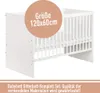 KMbaby Babybett K2 weiss 120x60 mit 10tlg Bettwäsche Set Produktbild-Vorschau 3