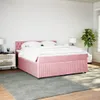 Boxspringbett mit Matratze Rosa 180x200 cm Samt Produktbild-Vorschau 4
