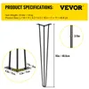 VEVOR Haarnadel Tischbein 16 Zoll 40,6 cm, Hairpin Leg Produktbild-Vorschau 7
