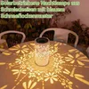 Solar Gartenlaterne 2er Set, Metall weiß, warmweiß LED, Produktbild-Vorschau 6
