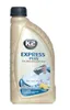 A bottle of K2 Express Plus car shampoo with wax, featuring a graphic of a car and a man. Náhled obrázku produktu