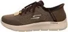 A side view of a single brown Skechers sneaker. Anteprima dell’immagine prodotto