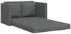 vidaXL Bodensofa mit Schlaffunktion Dunkelgrau 112x174x55 Produktbild-Vorschau 4