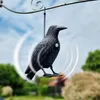Realistische Vogelabwehr Krähe mit Sound: Produktbild-Vorschau 12