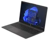 A gray HP laptop is shown from a diagonal angle against a white background. Produktbild-Vorschau