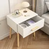 Szafka Nocna Biała Stolik Z Szufladą Skandynawski Glamour Podgląd zdjęcia produktu 8
