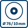 Bosch GWS 12V-76 Professional - Winkelschleifer - schnurlos Podgląd zdjęcia produktu 19
