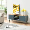 Meuble TV 'Reyljand' avec 2 portes 120 x 35 x 50 cm gris / Voir les images du produit 1