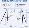 DREAMADE 3-in-1 Schaukelgestell mit Schaukel & Wippe & Produktbild-Vorschau 4
