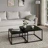 Couchtisch 2er Set schwarz 42cm und 36cm hoch, Produktbild-Vorschau 1