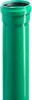 A green pipe with a black gasket at the top, isolated on a white background. Produktbild-Vorschau