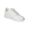A white Champion Rebound 2.0 Low sneaker is shown from a side angle against a white background. Podgląd zdjęcia produktu