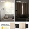 Verdunklungsvorhänge Dunkelbeige Vorhänge Blickdicht 2er Produktbild-Vorschau 3